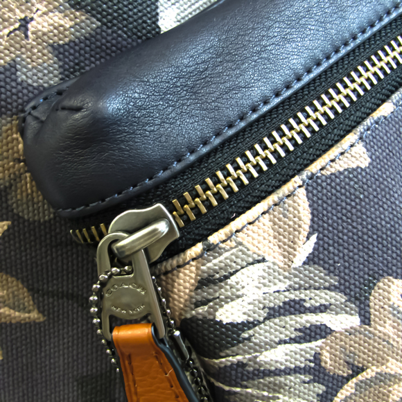 Coach Hawaiian F72083 Unisex Leather,Canvas Backpack Beige,Gray,Navy - Picture 6 of 10